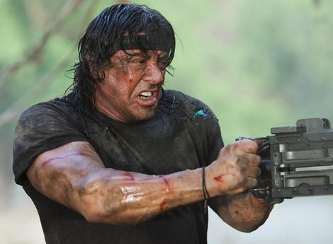 Rambo ... Sylvester Stallone as the action hero.