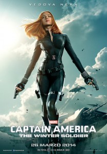 Captain America The Winter Soldier character poster Vedova Nera