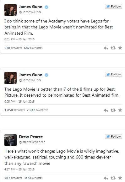 The Lego Movie Twitter reaction 2