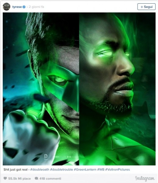 Tyrese Gibson Lanterna Verde