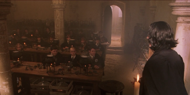 Severus Piton e la prima lezione di Pozioni