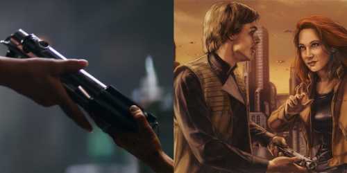 La vecchia spada laser di Anakin