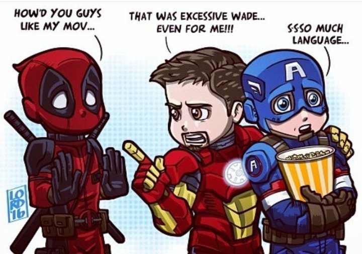 Cap Iron Man Deadpool