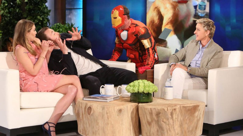 Chris Evans Ellen Degeneres