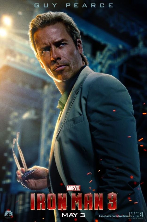 Character Poster di Guy Pearce in Iron Man 3!