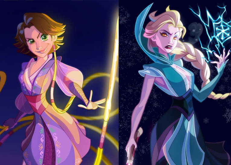 Le Principesse Disney diventano personaggi di Star Wars Le Principesse Disney diventano personaggi di Star Wars