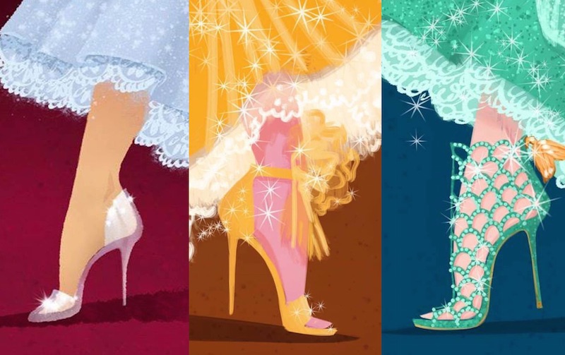 Principesse Disney: le scarpette personalizzate [fan-art]