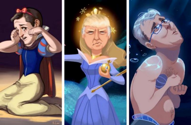 I candidati alla presidenza degli USA diventano… principesse Disney