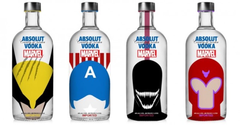 Vodka da supereroi: le bottiglie targate Marvel