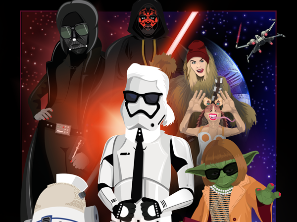 Star Wars: icone pop diventano i protagonisti della saga