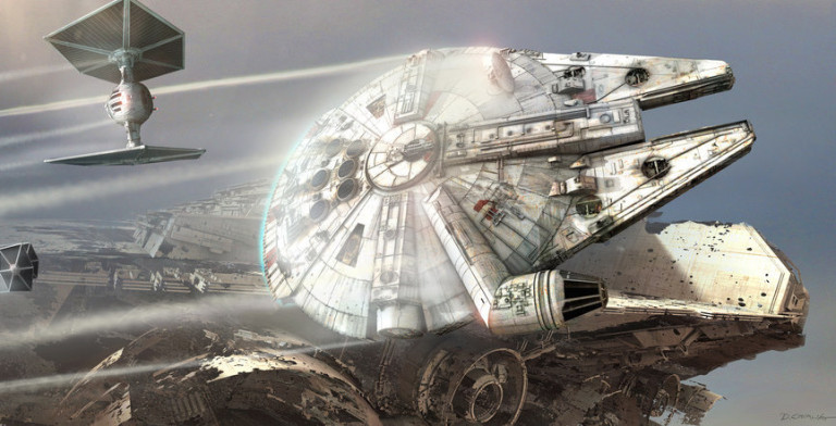 Star Wars Gli Ultimi Jedi: il Millennium Falcon fotografato da Google Maps Star Wars Gli Ultimi Jedi: il Millennium Falcon fotografato da Google Maps