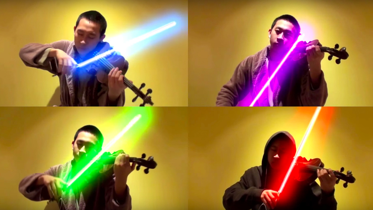 Star Wars Il Risveglio della Forza: il tema suonato con la Spada Laser
