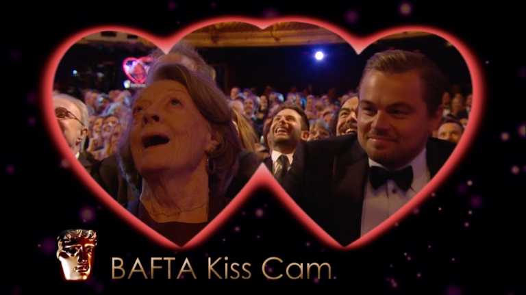BAFTA 2016: Leonardo DiCaprio bacia Maggie Smith [video]
