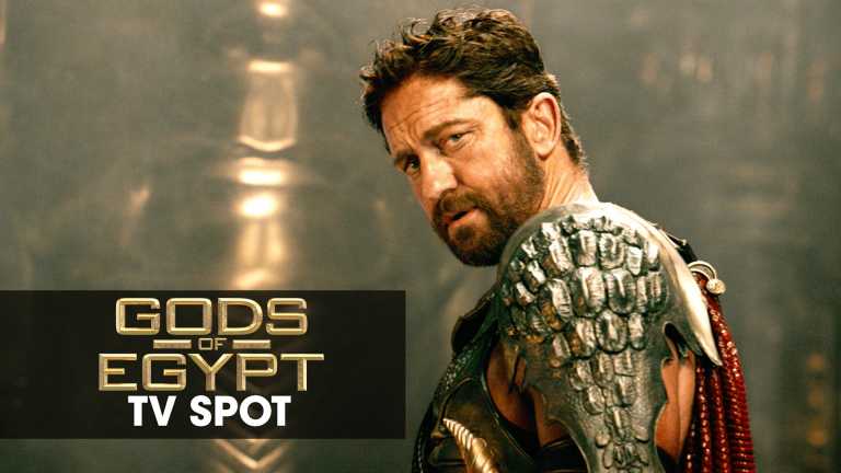 Gerard Butler protagonista di un nuovo spot di Gods of Egypt