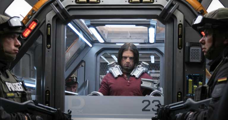 Captain America Civil War: Bucky e Rhodey nelle nuove foto