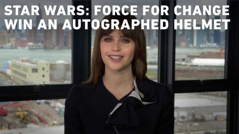 Rogue One a Star Wars Story: Felicity Jones presenta la campagna Force for Change