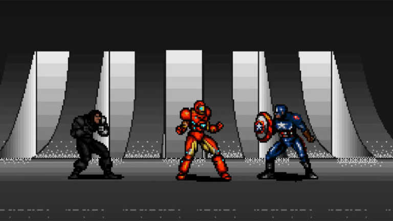 Captain America Civil War: il trailer in 8-Bit