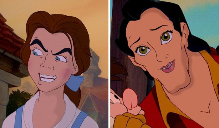 Disney: villain e eroi si scambiano la faccia