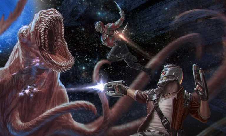 Guardians of the Galaxy Vol. 2: gli eroi contro una bestia nel nuovo concept Guardians of the Galaxy Vol. 2: gli eroi contro una bestia nel nuovo concept