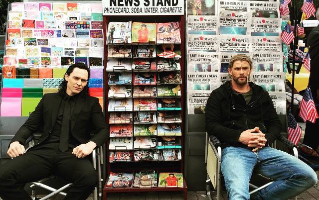 Thor Ragnarok: Loki e Thor insieme nelle foto dal set