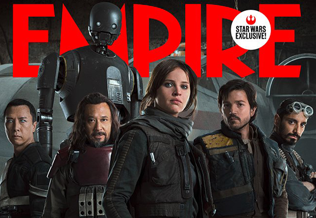 Rogue One A Star Wars Story: i ribelli sulla cover di Empire