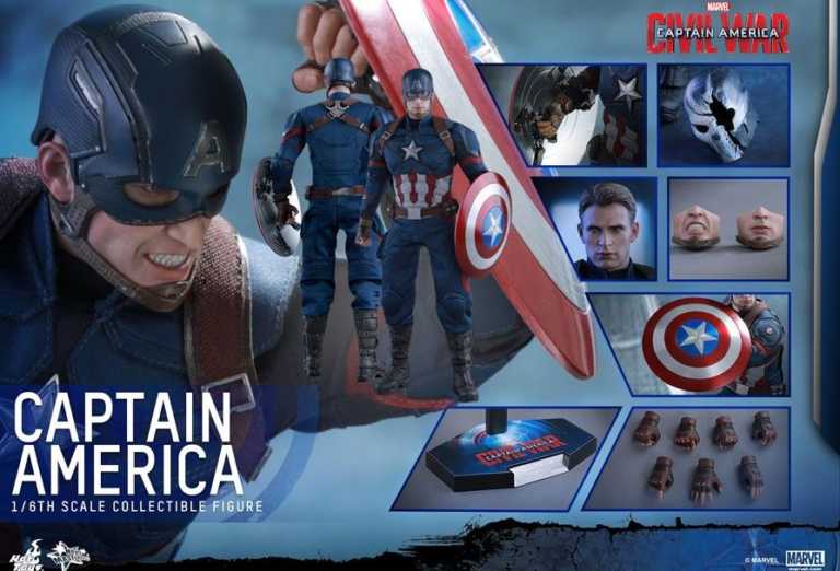 Captain America Civil War: la action figure di Cap Hot Toys