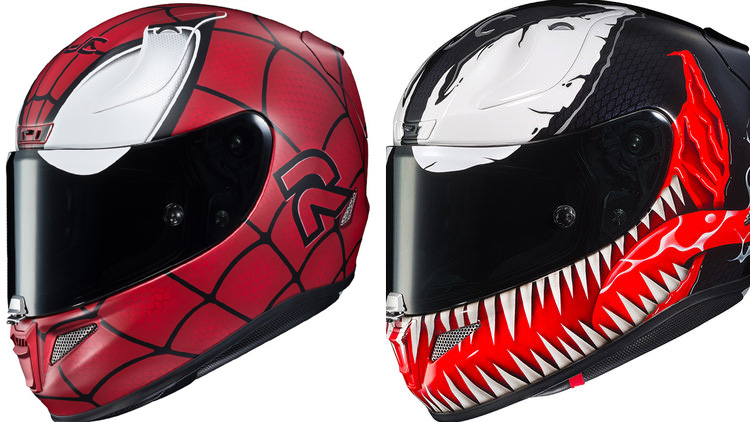 Caschi nerd per la moto: Spider-Man, Venom e Star Wars