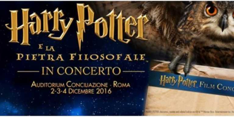 Harry Potter e la Pietra Filosofale in concerto a dicembre a Roma