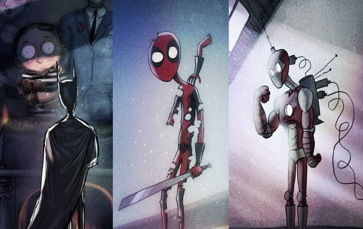 Fumetti: se Tim Burton avesse disegnato i supereroi