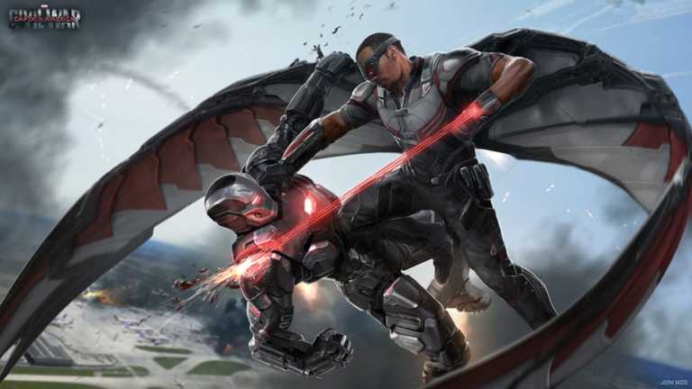 Captain America Civil War: Falcon e i suoi gadget nei nuovi concept Captain America Civil War: Falcon e i suoi gadget nei nuovi concept