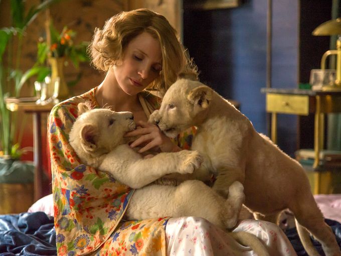 Jessica Chastain nelle prime foto di The Zookeeper’s Wife