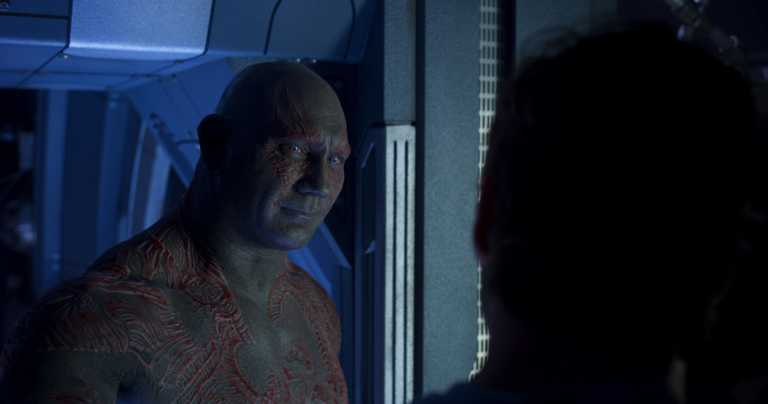 Guardiani della Galassia Vol. 2: Star Lord e Drax pronti a fare a botte – foto Guardiani della Galassia Vol. 2: Star Lord e Drax pronti a fare a botte – foto