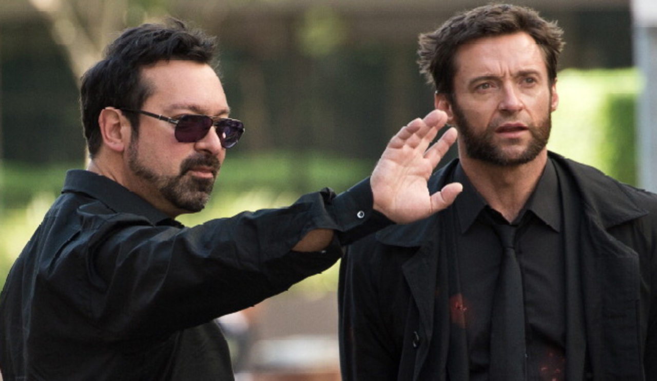 mangold e jackman sul set di the wolverine