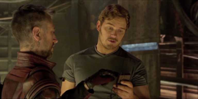 Guardiani della Galassia Vol. 2: Star Lord e Kraglin nella scena eliminata Guardiani della Galassia Vol. 2: Star Lord e Kraglin nella scena eliminata