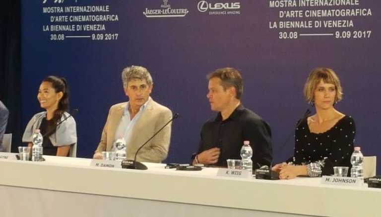 Venezia 74: Matt Damon e Alexander Payne presentano Downsizing