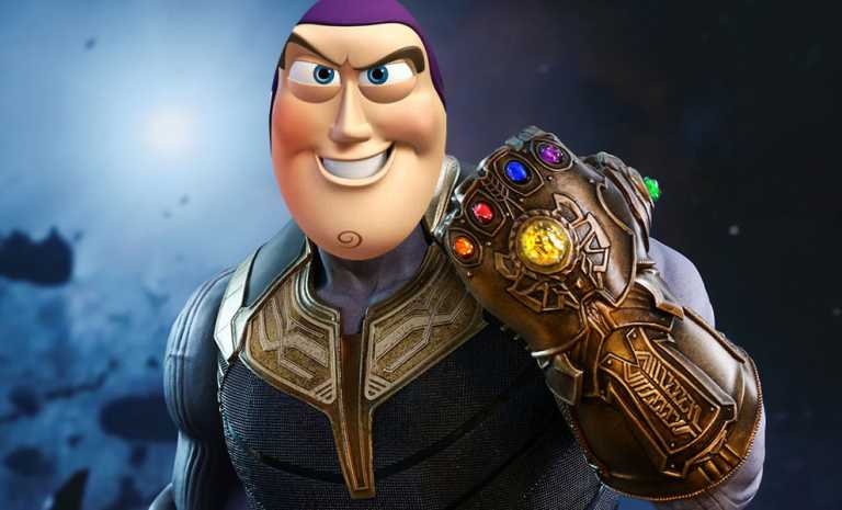 Avengers: Infinity War, Thanos diventa Buzz Lightyear nel mash-up con Toy Story