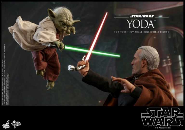 Star Wars: Yoda vs Conte Dooku in scala 1:6 della Hot Toys