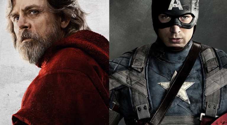 La spada laser può distruggere lo scudo di Cap? Le risposte di Mark Hamill e Chris Evans
