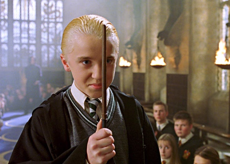 Draco Malfoy ha ritrovato la sua bacchetta