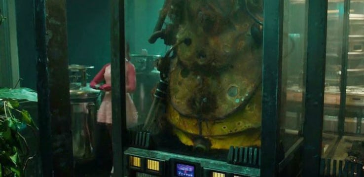 Il bozzolo di Adam Warlock nel laboratorio del Collezionista