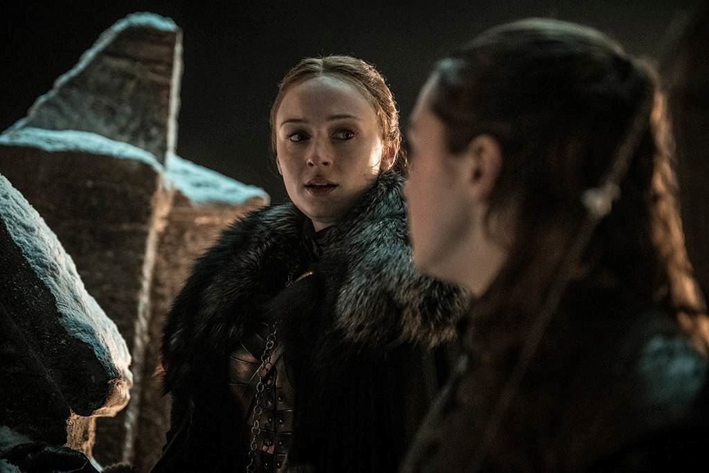 Game of Thrones 8x03 sansa e arya