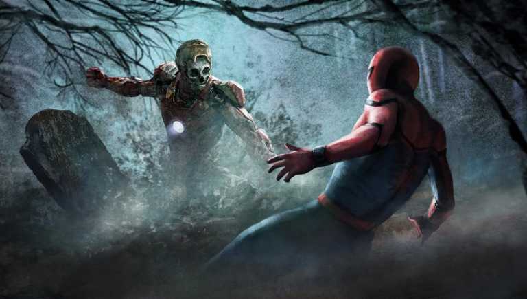 Spider-Man: Far From Home, i concept originali con Iron Man zombie