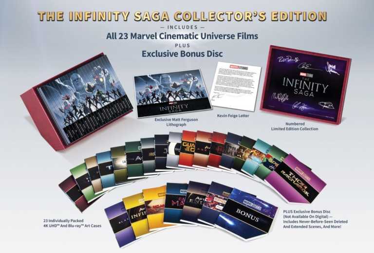Infinity Saga: il box set Home Video da 550 dollari! Infinity Saga: il box set Home Video da 550 dollari!