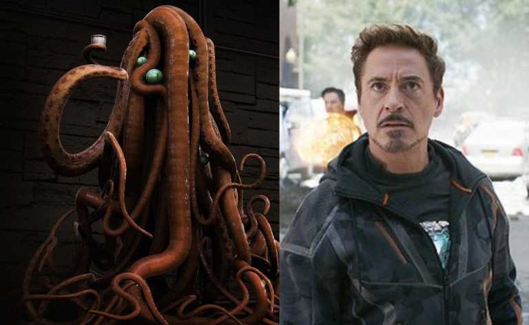 Avengers: Infinity War, la scena con Tony Stark e il calamaro gigante