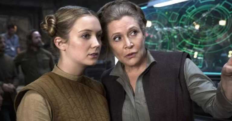 Star Wars: L’Ascesa di Skywalker, Billie Lourd ha interpretato la giovane Leia nel flashback