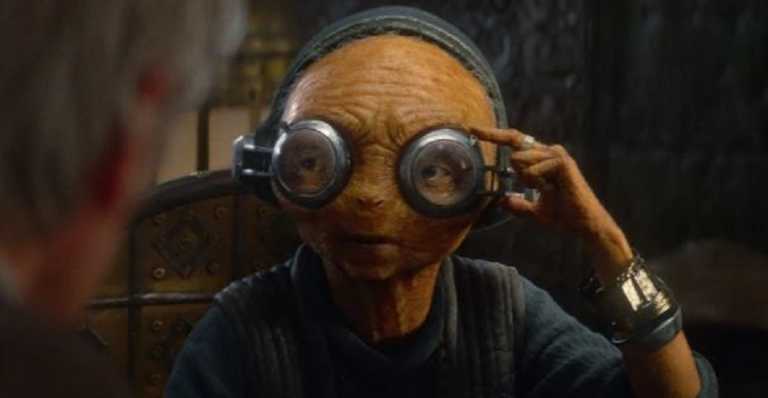 Star Wars: L’Ascesa di Skywalker, Maz Kanata era un animatronic nel film