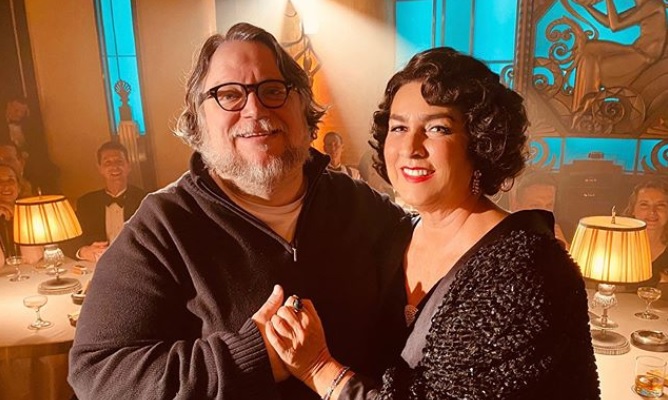 Romina Power sul set di Guillermo Del Toro