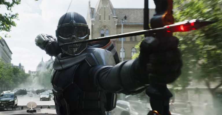 Black Widow: i dettagli del costume di Taskmaster