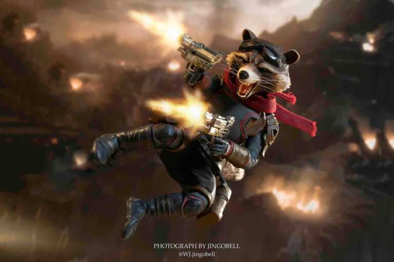 Rocket Raccoon: la bellissima action figure di Hot Toys 