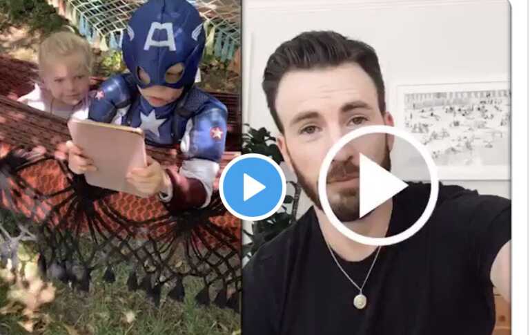 Chris Evans promette lo scudo di Cap al bambino di 6 anni che ha salvato la sorellina